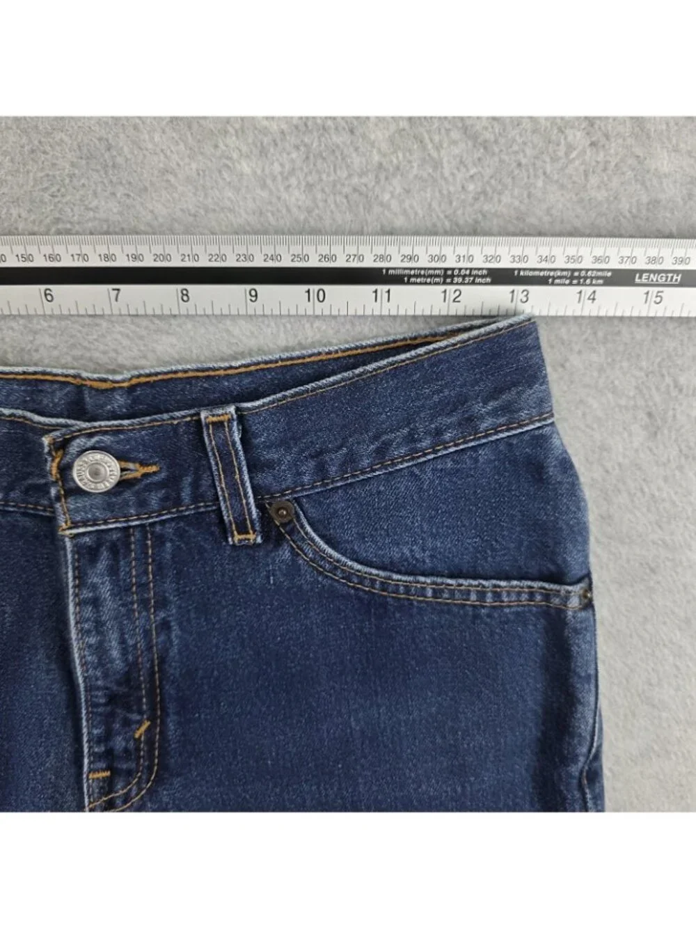 Vintage Levis 517 Cut Off Shorts Girls 5 Blue Slim Boot Distressed Frayed Denim